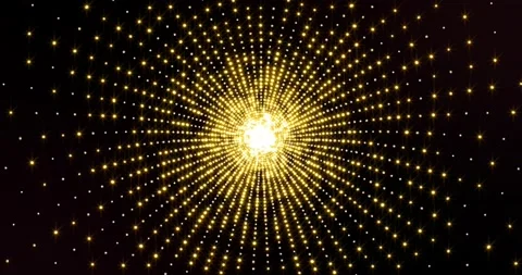 005 4K Light Bulb Tunnel Motion Background Stock Footage 132643005