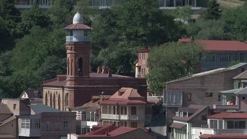 005 Tbilisi Old Town Stock Footage 80122309