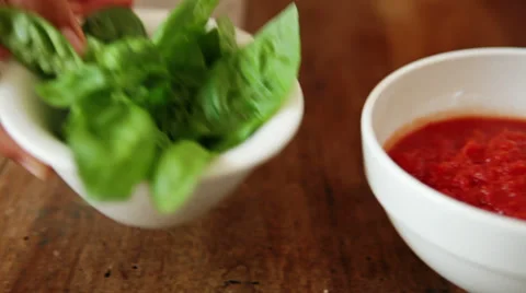 0055 ingredients pizza Video stock 30664334