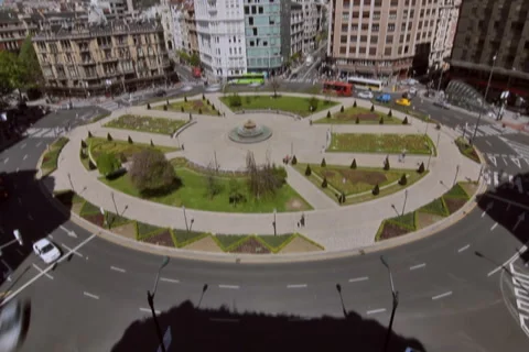 0057 Plaza NTSC Stock Footage 5379932