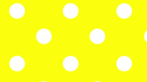 005_Yellow polka dot background pattern.mp4 Stock Footage 348100429