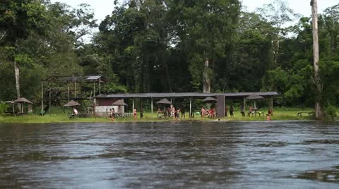 0060-Amazon-River-Life-Ribeirinho-Cabocolo Stock Footage 22190811