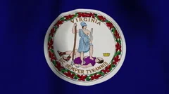 USA State Flag Loop - Virginia