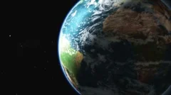 Earth rotation 360 (loops) HD
