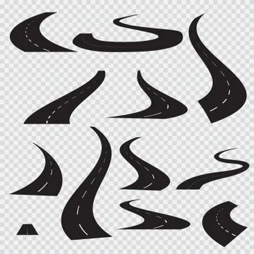 00680 v set roat transparent Stock Illustration