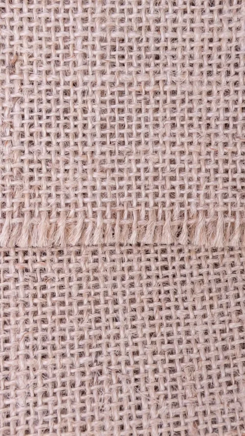 006_Natural burlap fabric texture pattern.mp4 Stock Footage 345539810