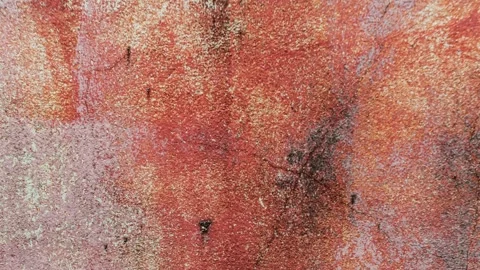 006_Weathered wall texture with abstract paint pattern.mp4 Stock Footage 346974119