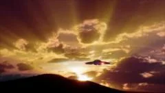 Sunset Flying Saucer UFO at Area 51
