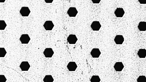 007_Hexagonal pattern on textured background.mp4 Stock Footage 346067264