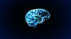 brain rotate background for medical and technology concept