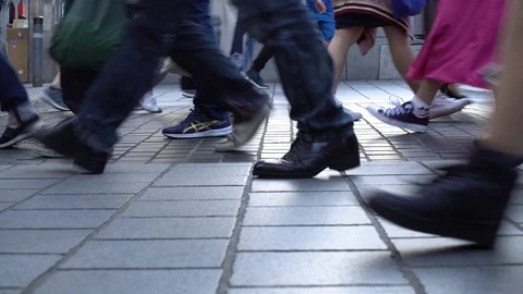 0084 pedestrians Stock Footage 92122477