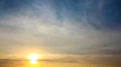 Beautiful summer sunset. Timelapse 1080p. Video without birds and defects