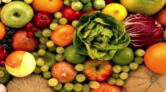 Still life with fruit and vegetables