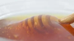 Honey with honey dipper