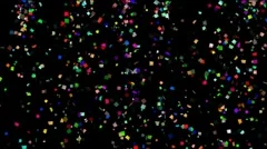 abstract colorful confetti with alpha