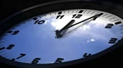 clock in time-lapse loop
