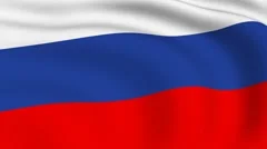 flying flag of russia | looped |