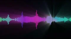 audio spectrum glow for musical concept