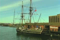 Zoom in to historical Boston Tea Party tour ship