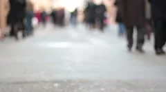 people walking in the street - Timelapse