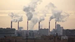 Industrial smog, time-lapse
