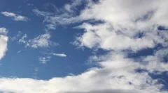 Blue Sky With Moving Clouds