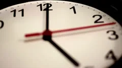 Black wall clock - Timelapse