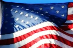 High Speed Camera USA Flags 16 Slow Motion Loop