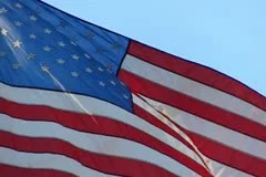 High Speed Camera USA Flags 44 Slow Motion Loop