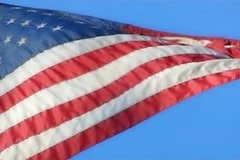 High Speed Camera USA Flags 46 Slow Motion Loop