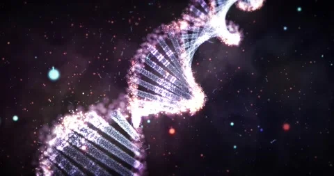 009 4K Abstract DNA Motion Background Stock Footage