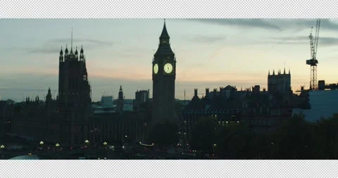 009 Twilight Ariel View over the River Thames from London Eye towards Westm.. Stockbeeldmateriaal 321399454