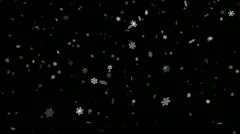 Snowing - falling loopable snowflakes