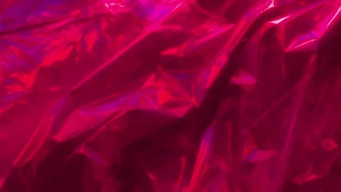 009_Iridescent crumpled foil material background.mp4 Stock Footage 345073967