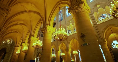 01-09-2025. The Notre Dame cathedral, ile de la Cite, Paris, France. Stock Footage 317530185