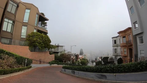 01 10 19 HD video Driving down Lombard Street 02 Stock Footage 101178734