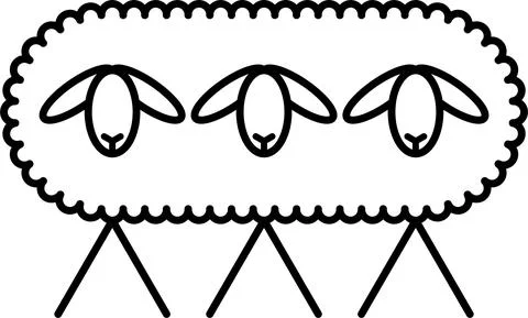 01 3sheeps Stock Illustration