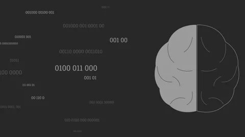 01 binary code coding artificial intelligence ai machine learning neural Stock Footage 303793635