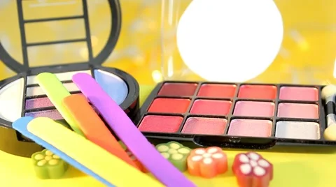 01 - Closeup - Makeup - Items 04 Stock Footage 61968383