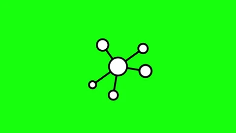 01-icona-network-bn Video stock 334714246