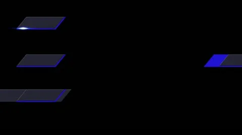 01 lowerthird design blue Stock Footage 11515216