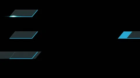 01 lowerthird design cyan Stock Footage 11515223