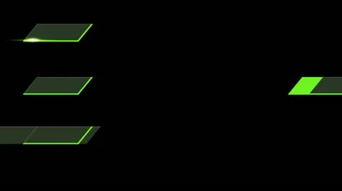 01 lowerthird design green Stock Footage 11515226