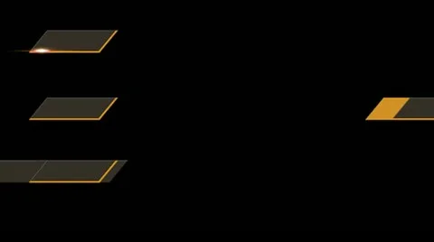 01 lowerthird design yellow Stock Footage 11515235