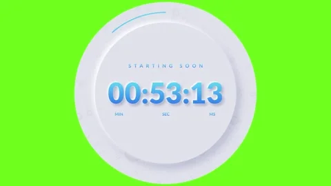 01 Minute Countdown Timer Stock Footage 312383606