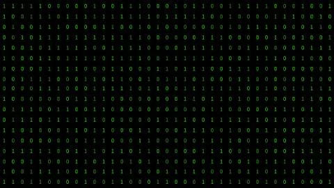 01 or binary numbers on the computer screen on monitor matrix background, Dig 스톡 사진