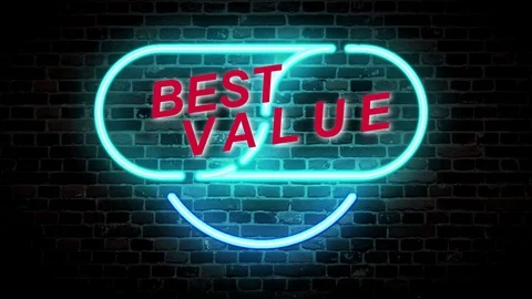 01 Text Animation with Graphics Effect Neon Best Value 库存影片 127894622