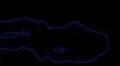 01- Vertical HD sexy dancer silhouette - blue on black HD Footage