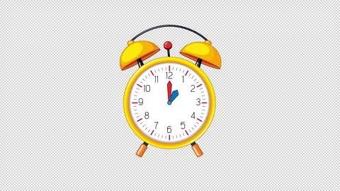 01.00 Cartoon Alarm Clock Alpha 動画素材 276312940