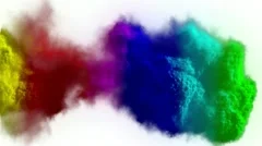 Rainbow explosion
